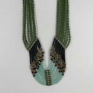 Lia Sophia GODDESS ~ Beaded 8 Strand ~ Egyptian Necklace